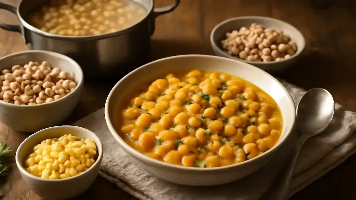 Pasta e ceci cremosa: come prepararla senza frullare tutti i legumi