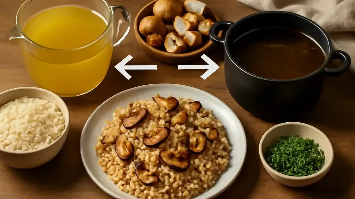 Risotto ai funghi: quando aggiungere i funghi e come regolare il brodo