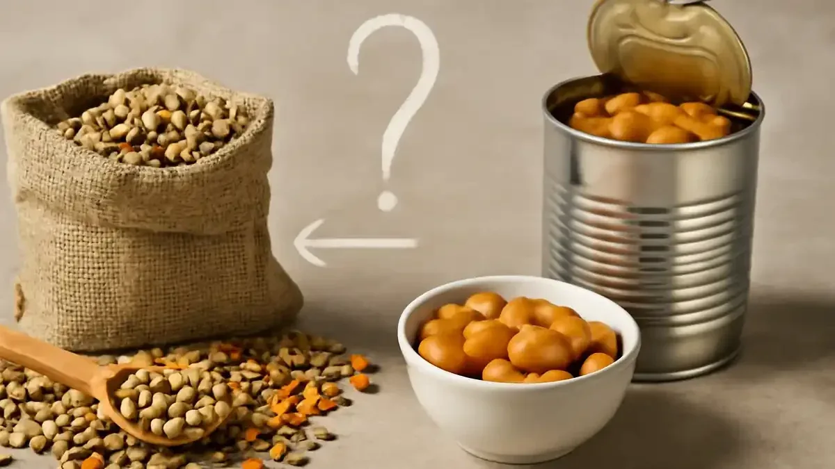 Ceci secchi e ceci in barattolo: differenze di preparazione e quantità nelle ricette